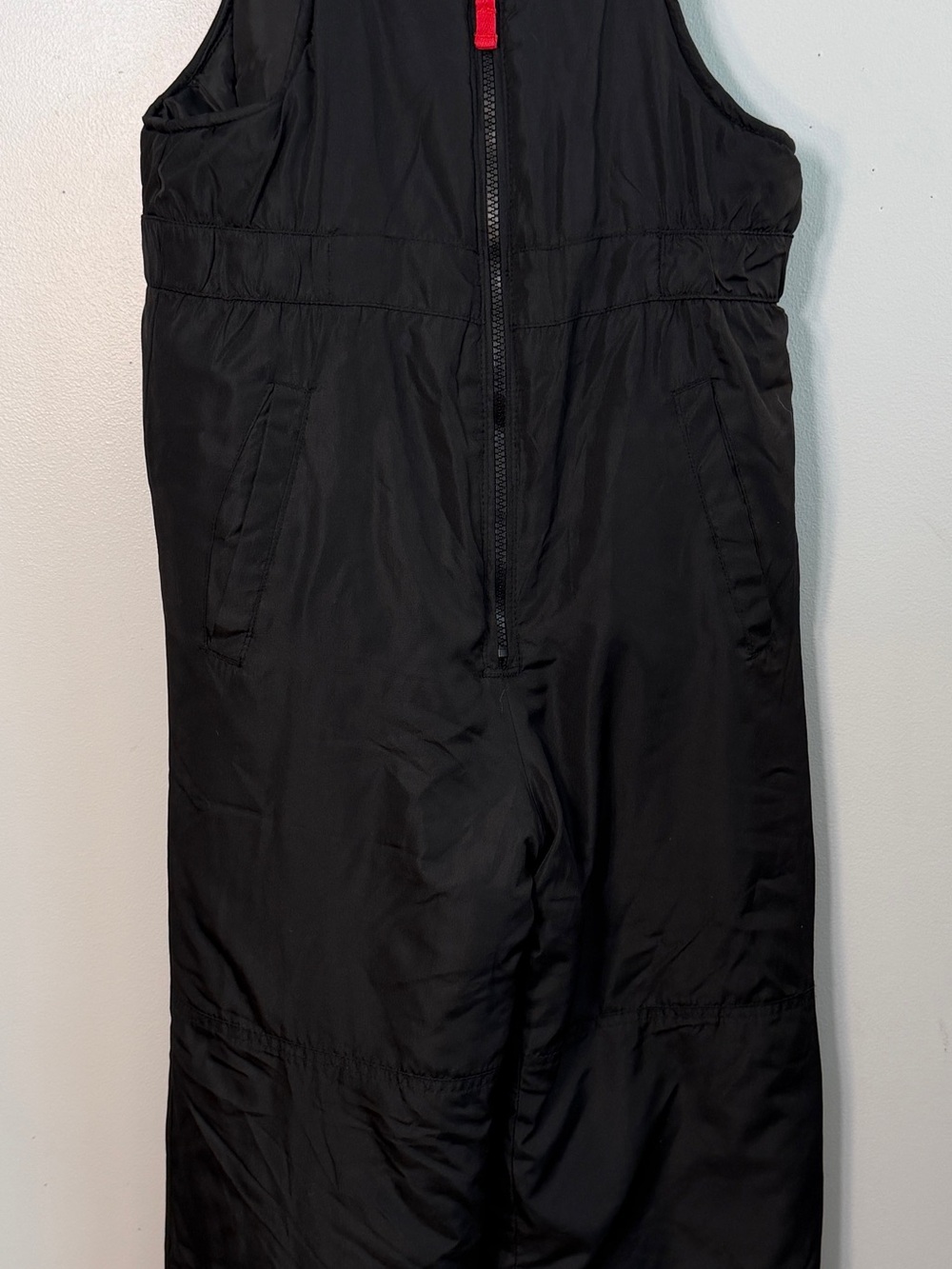 London Fog Kid black snow coveralls bib ski pants medium 10/12 EUC winter